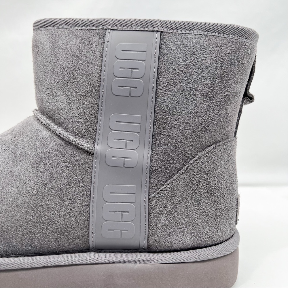 UGG Classic Mini Side Logo Ankle Suede Boots 1122558- Color Shade - Picture 5 of 13